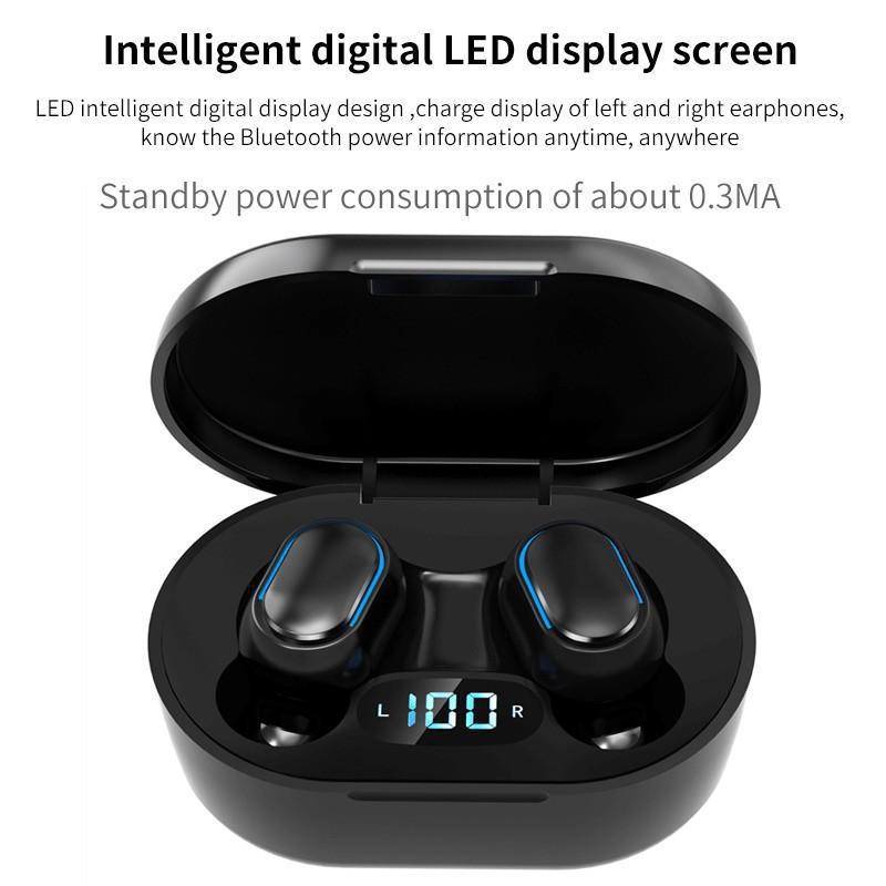 True Wireless Earbuds Bluetooth Headphones Sports Earphones TWS In-Ear Headsets with Microphone MIC Waterproof for Mobile Phone