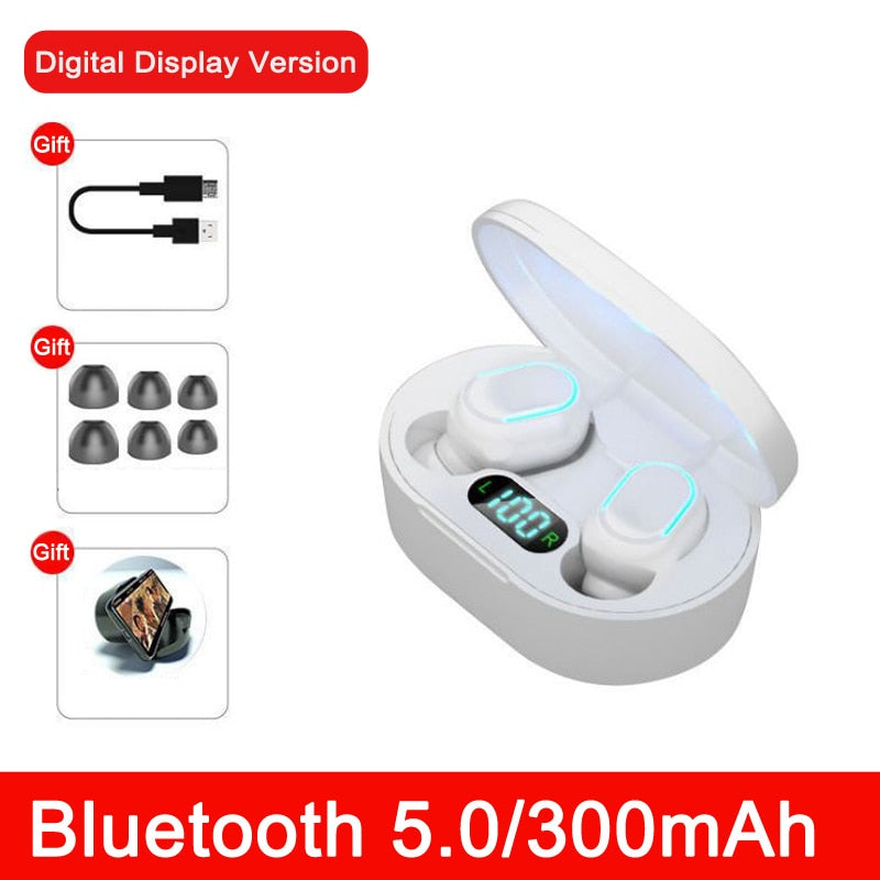 True Wireless Earbuds Bluetooth Headphones Sports Earphones TWS In-Ear Headsets with Microphone MIC Waterproof for Mobile Phone